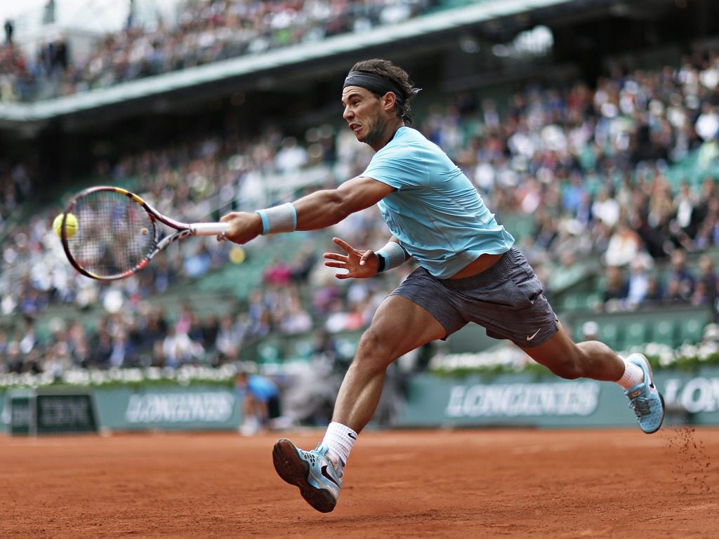 Nadal during his record-setting French Open run in 2014